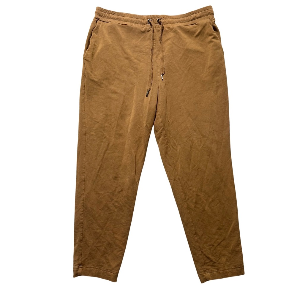 Bana Republic Women L Brown Baby Terry Clean Jogger Sweatpants Lounge Size L